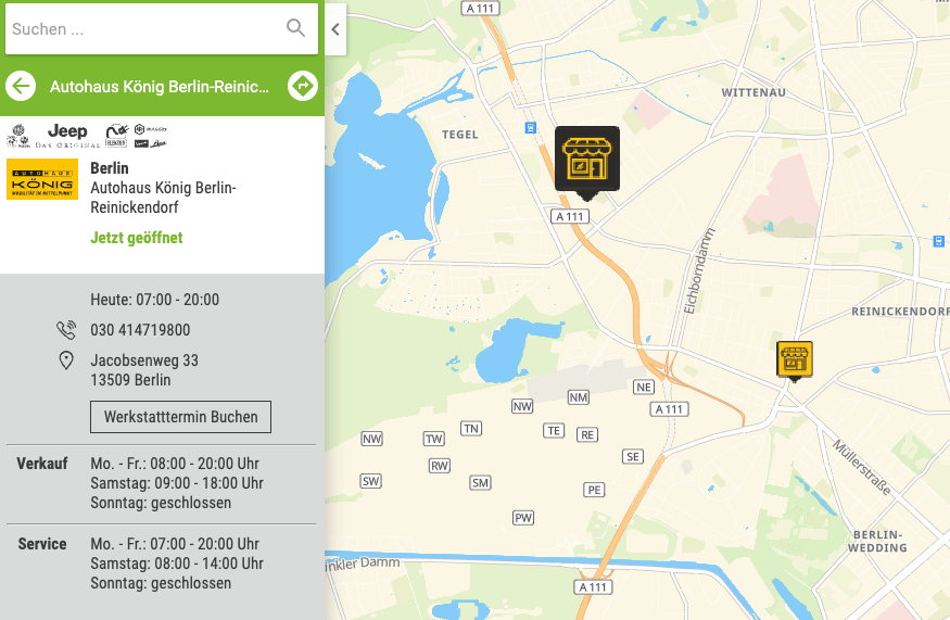 15 different languages to personalise your Store Locator