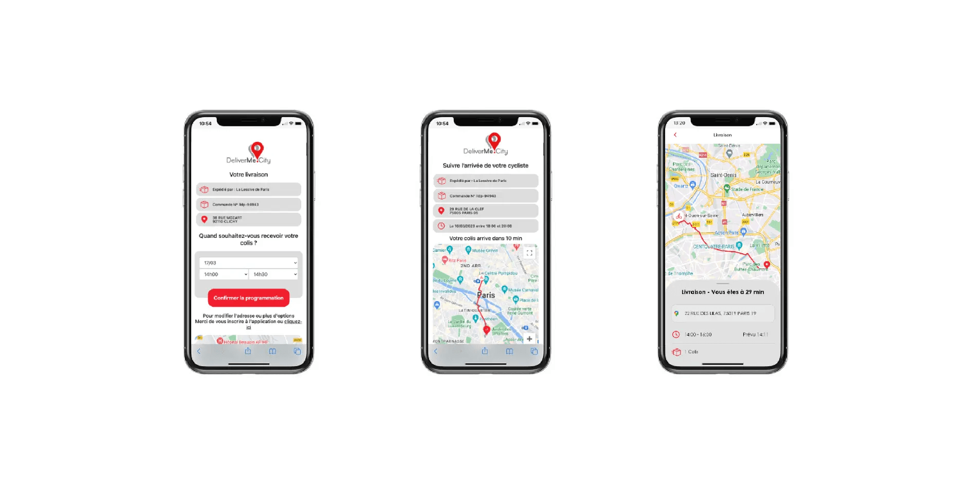 DeliverMe.city geolocation mobile app