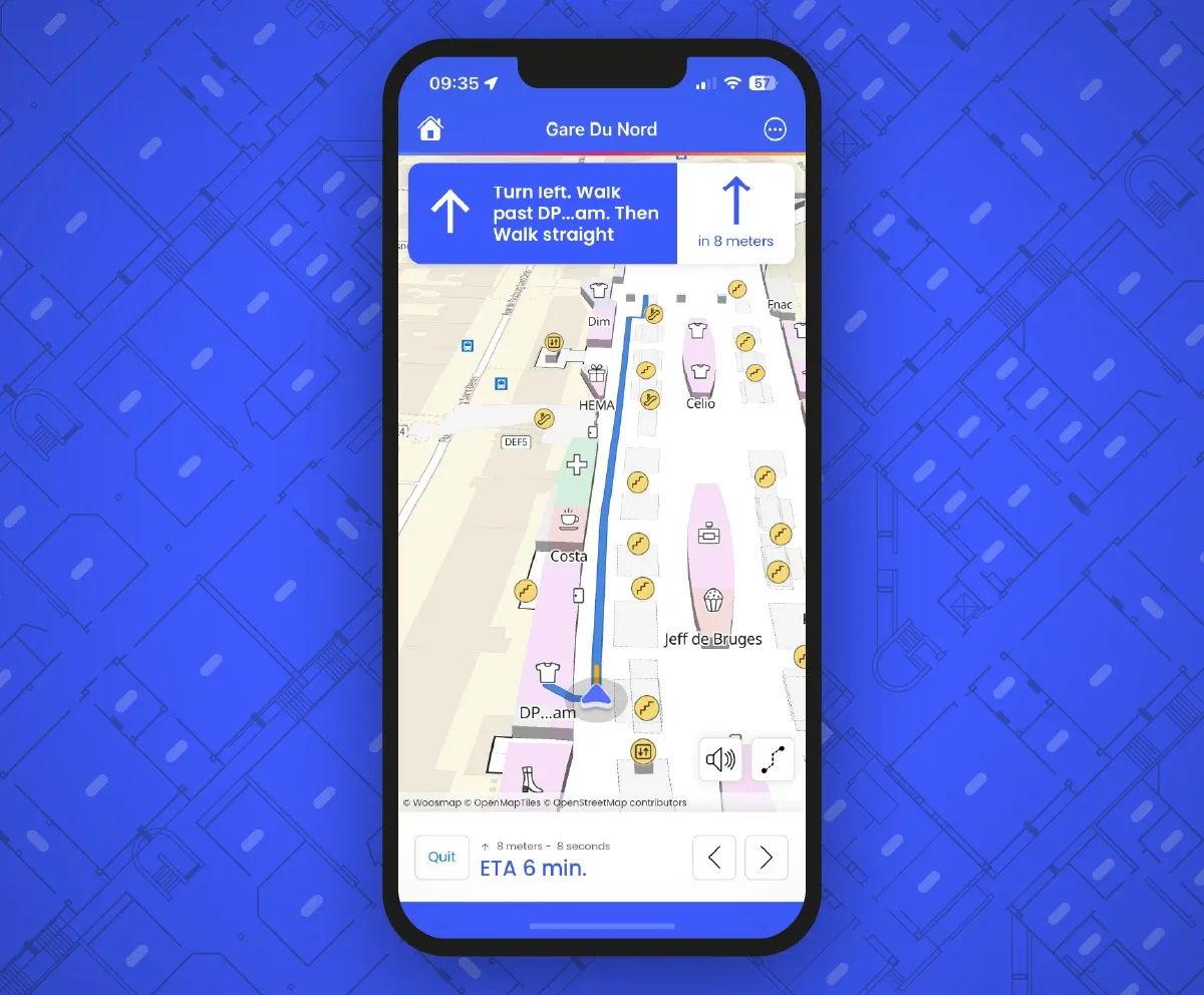 Mobile app to host your Indoor Map