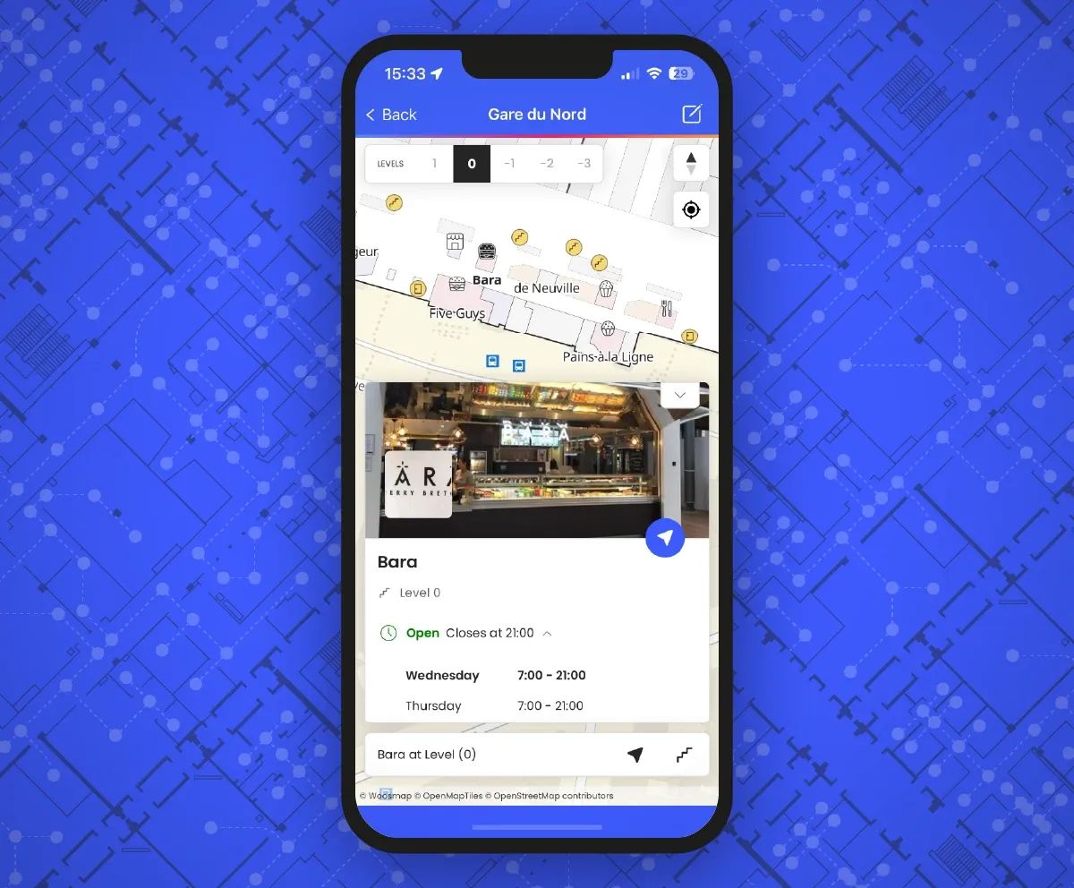 Woosmap Indoor mobile app