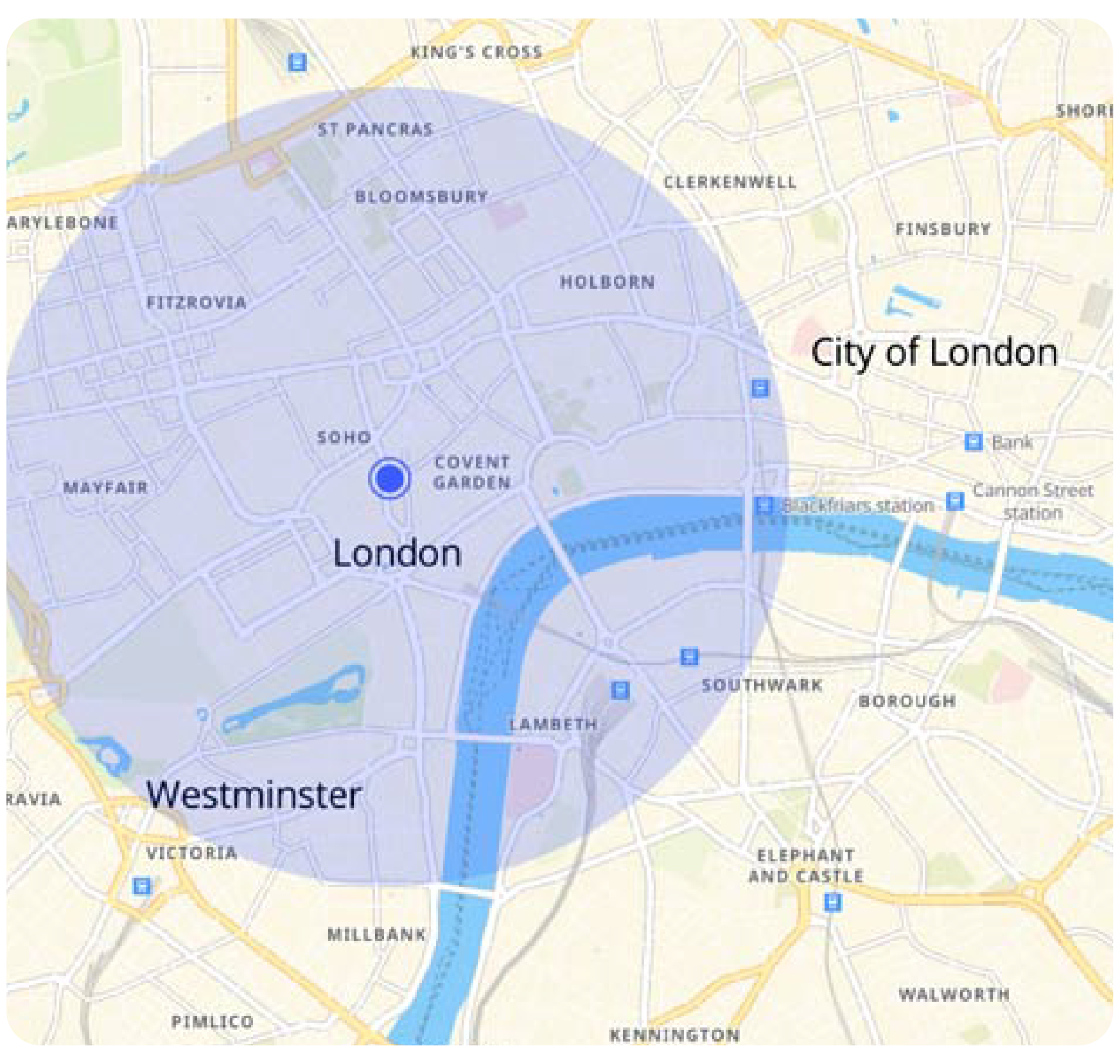 Blue dot