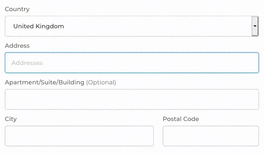 Woosmap Address autocomplete